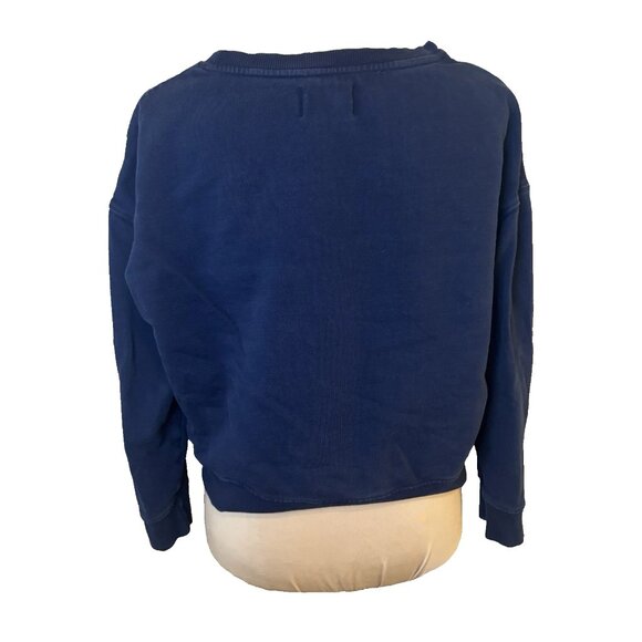 Pact Heart Graphic Love Navy Blue Women's Sweatshirt Organic Cotton Size Small - Picture 2 of 6